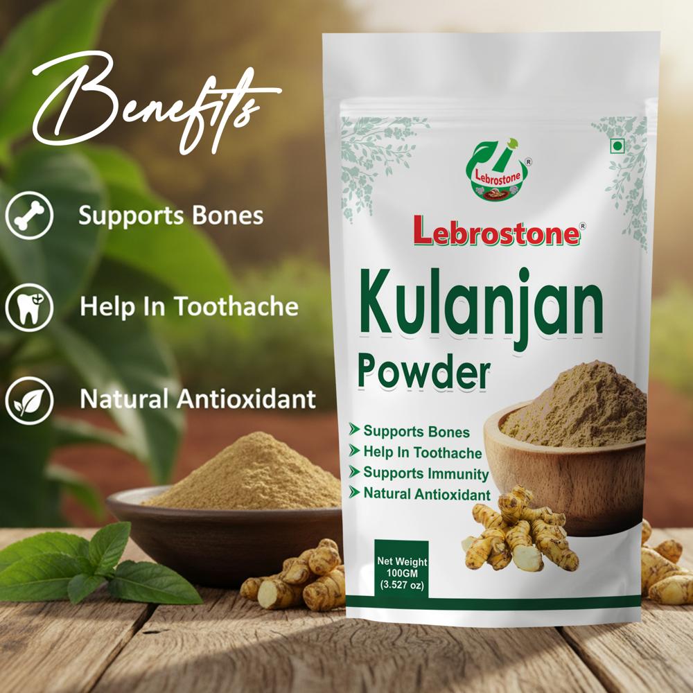 Lebrostone Kulanjan Herbal Powder  Supports Bone Health & Tooth Care| 100g