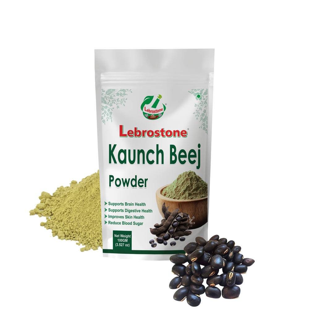 Lebrostone Herbal Kaunch Beej Black Powder Natural Strength & Reproductive Support(100g) - Age Group: For Adults