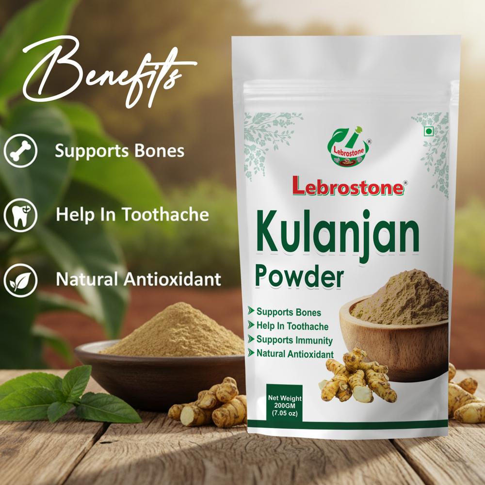 Lebrostone Kulanjan Herbal Powder  Supports Bone Health & Tooth Care| 200g