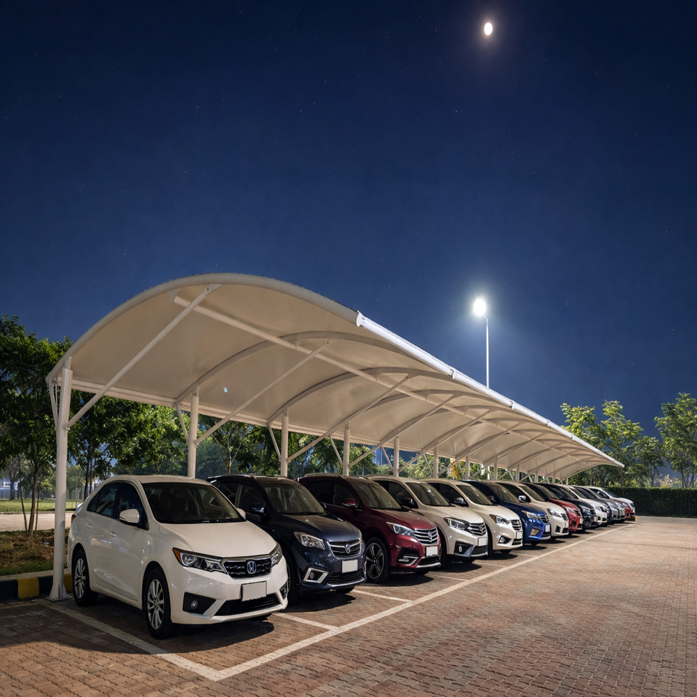 Tensile Car Parking Shade