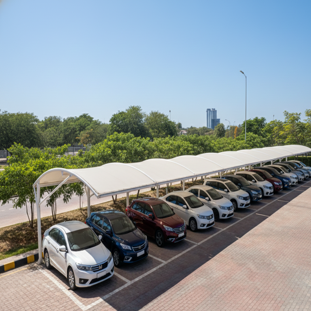 Tensile Car Parking Shade