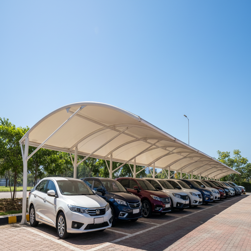 Tensile Car Parking Shade