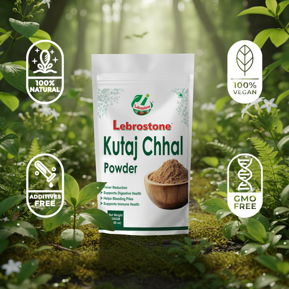 Lebrostone Kutaj Chhal Powder for Digestion, Gut Health, Immunity & Detox Support| 200g