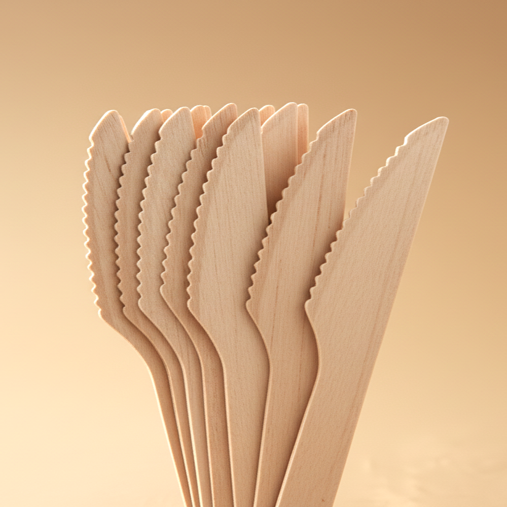 Wooden Spoons, Forks And Knife
