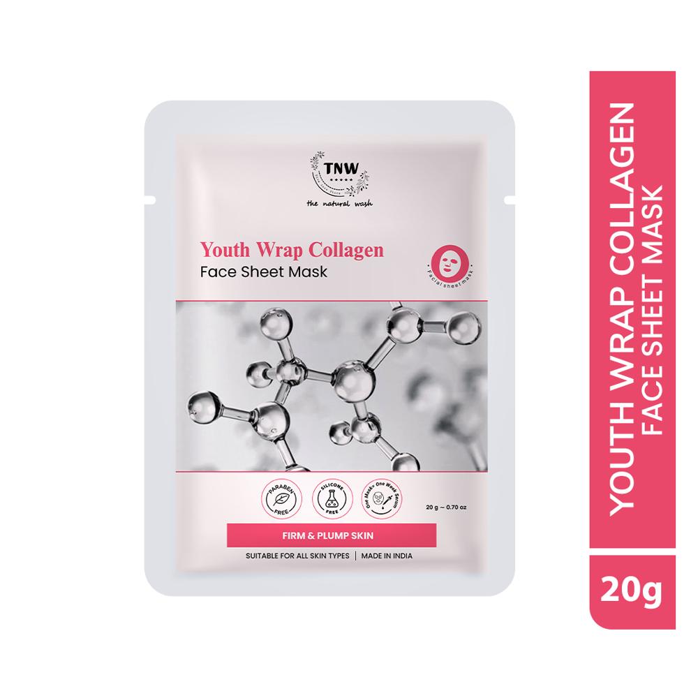 Youth Wrap  Collagen Face Sheet Mask - Characteristics: Free From Harmful Chemicals