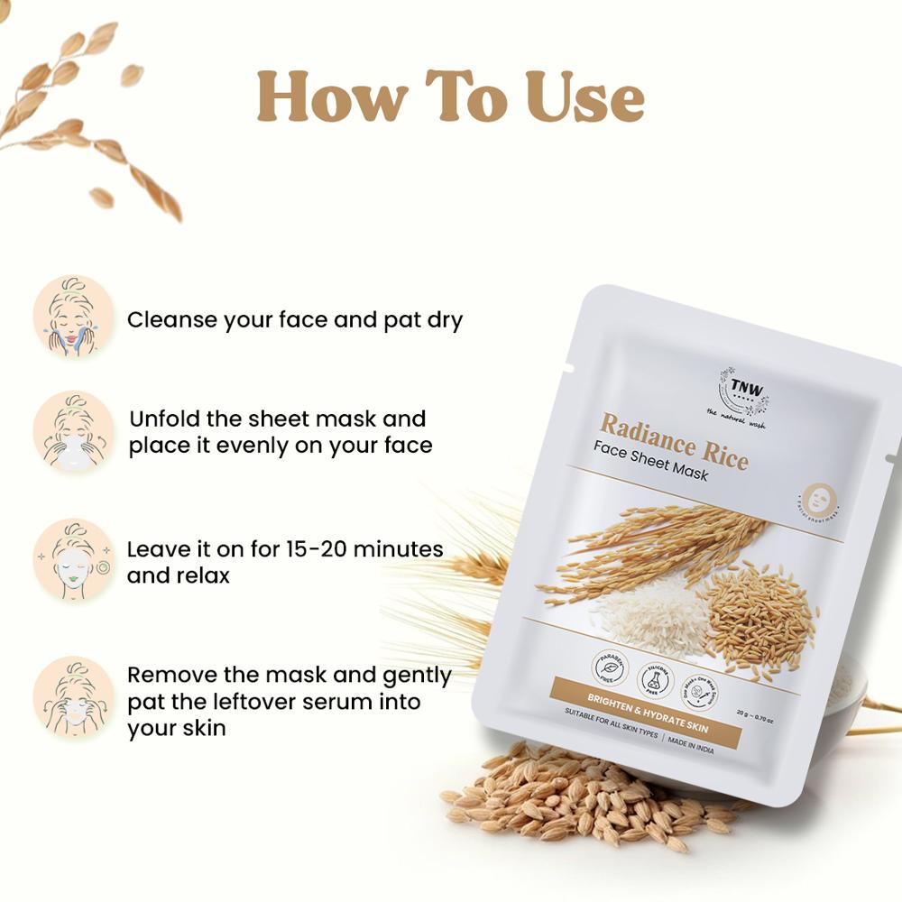 Radiance Rice  Face Sheet Mask