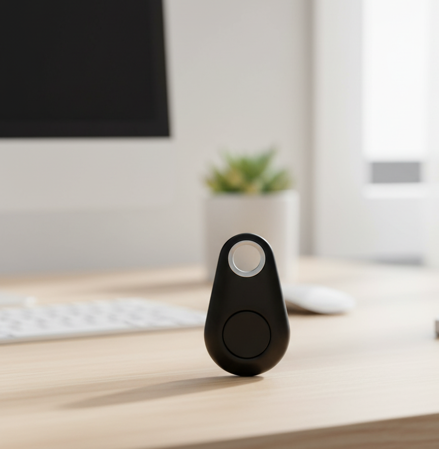 Portable Bluetooth Smart Key Finder and Anti-Lost Tracker with Two-Way Alarm & Shutter