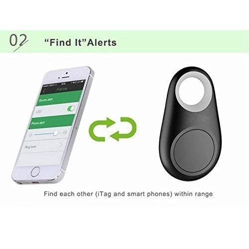 Portable Bluetooth Smart Key Finder and Anti-Lost Tracker with Two-Way Alarm & Shutter