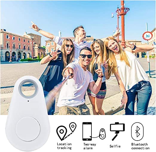 Portable Bluetooth Smart Key Finder and Anti-Lost Tracker with Two-Way Alarm & Shutter