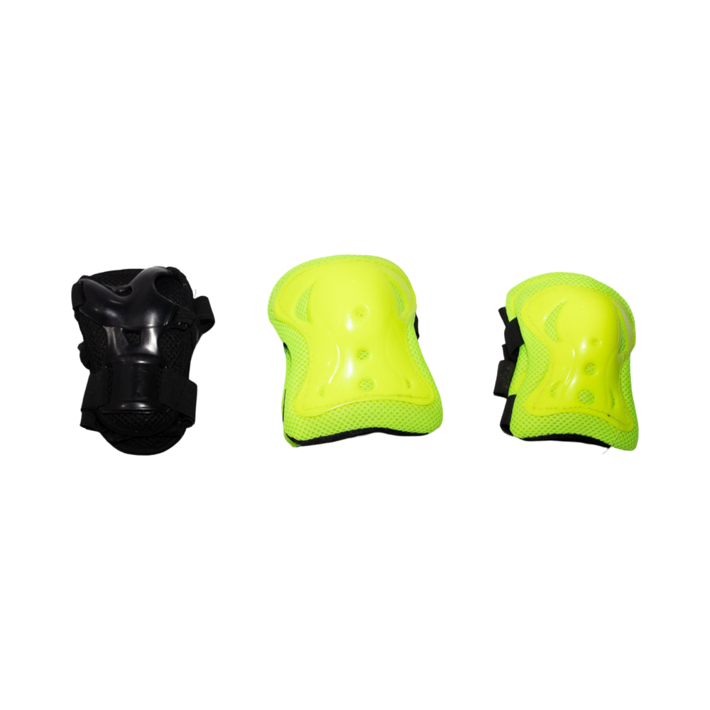 Roller Skating Safety Guard Set - Color: Red / Orange / Yellow / Black / Blue