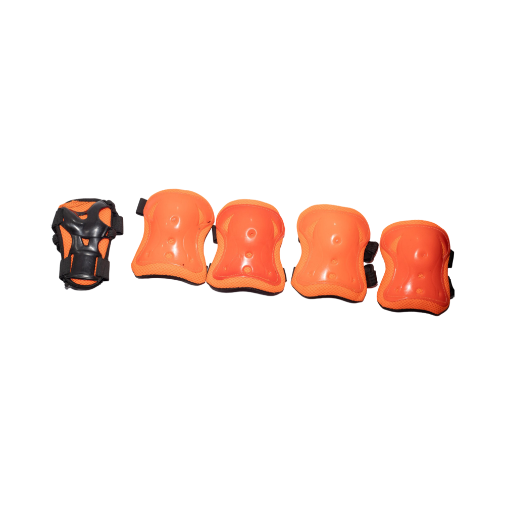 Roller Skating Safety Guard Set - Color: Red / Orange / Yellow / Black / Blue