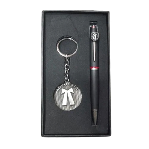 KP-113 Black RC Advocate Set with Metal Keychain