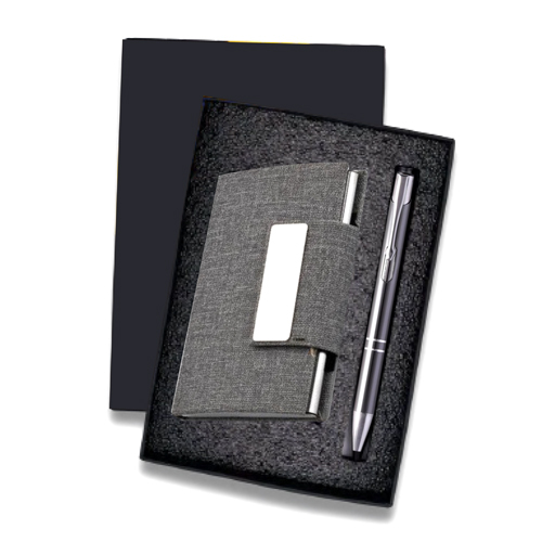 CP-122 Grey RC Cardholder Pen Set