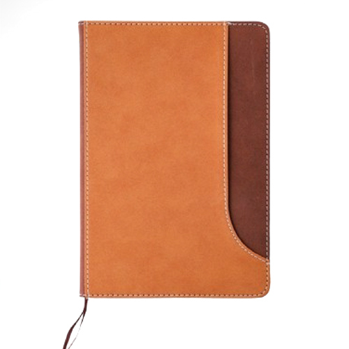 D-221 RC N CSM-Diary - PU Leather Cover A5, Assorted Colors | Section Sewn Binding, Splash-Proof, Elastic Band Closure, Ribbon Bookmark