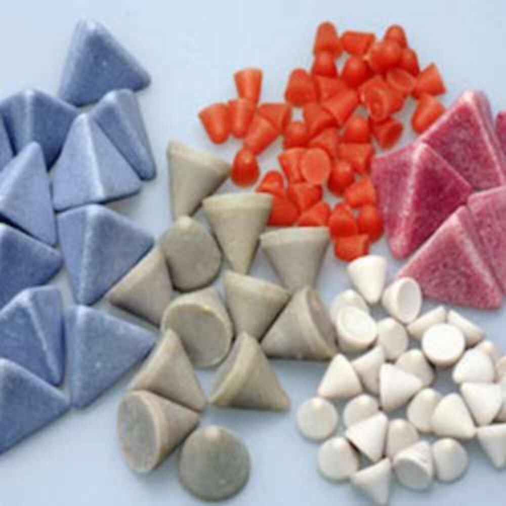 10mm Ceramic Deburring Media - Color: Dark Grey