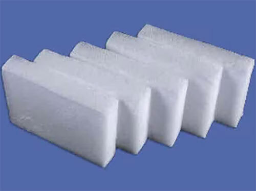 White Dry Ice Slices