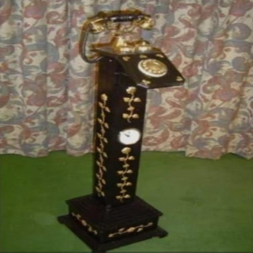Wooden Brass Telephone
