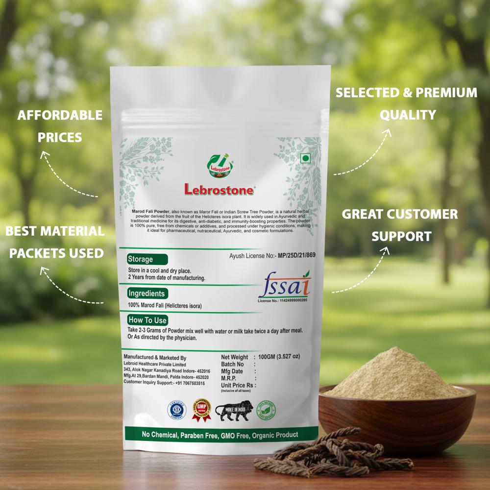 Lebrostone Marod Fali Herbal Powder | Cough upport | Metabolism & Liver HealthRelief |(100g)