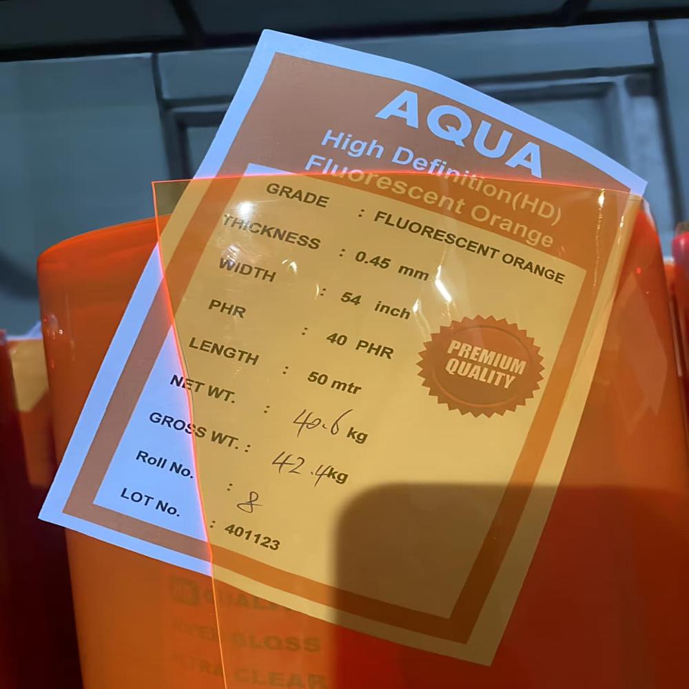 FLOURESCENT COLOUR PVC FILM 