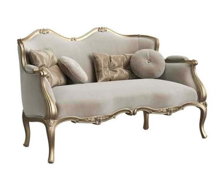 Designer 3 Seater Teak Wood Sofa