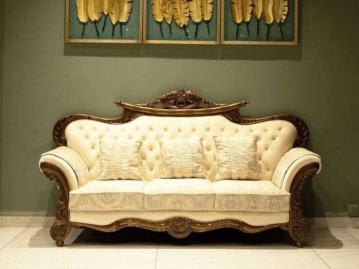 3 Seater Teak Wood Sofa