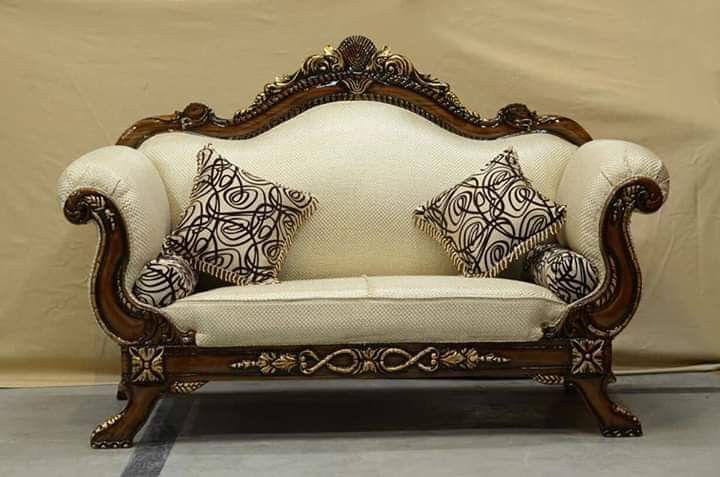 3 Seater Teak Wood Sofa