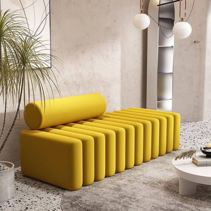 Designer Vip Sofa - Color: Light Beige With Brown Accents