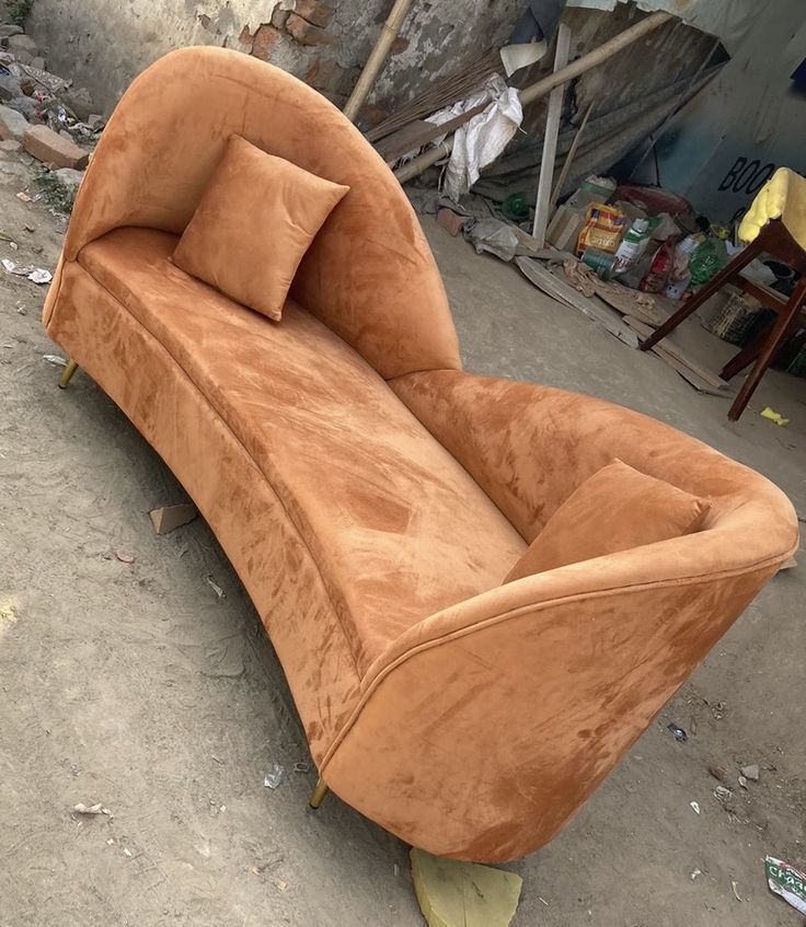 Designer Vip Sofa - Color: Light Beige With Brown Accents