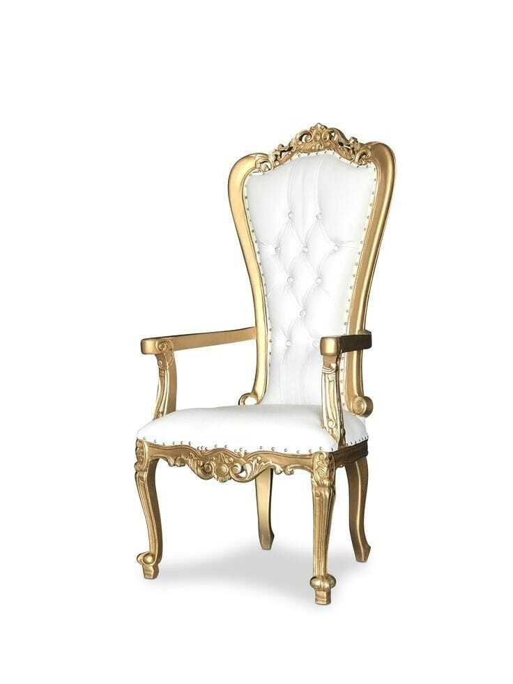 Stage Chair - Color: Red With Golden Frame
