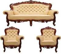 Teak Wood Living Room Sofa Set - Brand Name: Custom/no Brand (handcrafted)