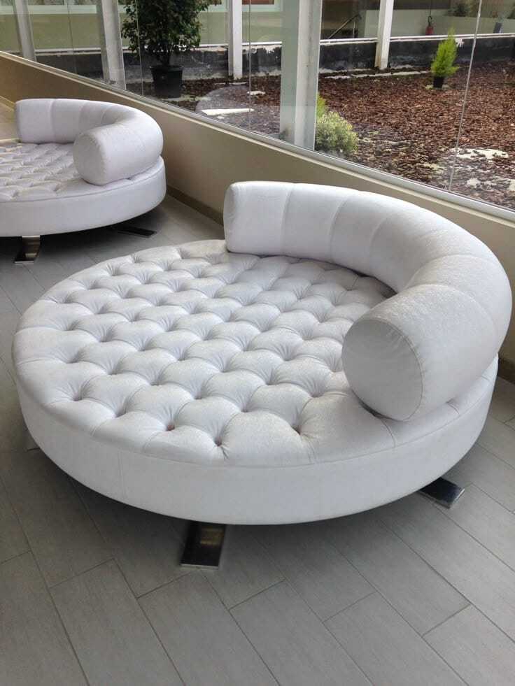 Round Bed Covered