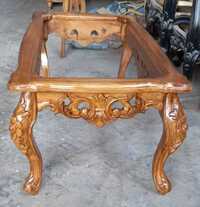 Wood Carving Designer Dining Table - Chair Size: Standard (18 Inch Seating Height)