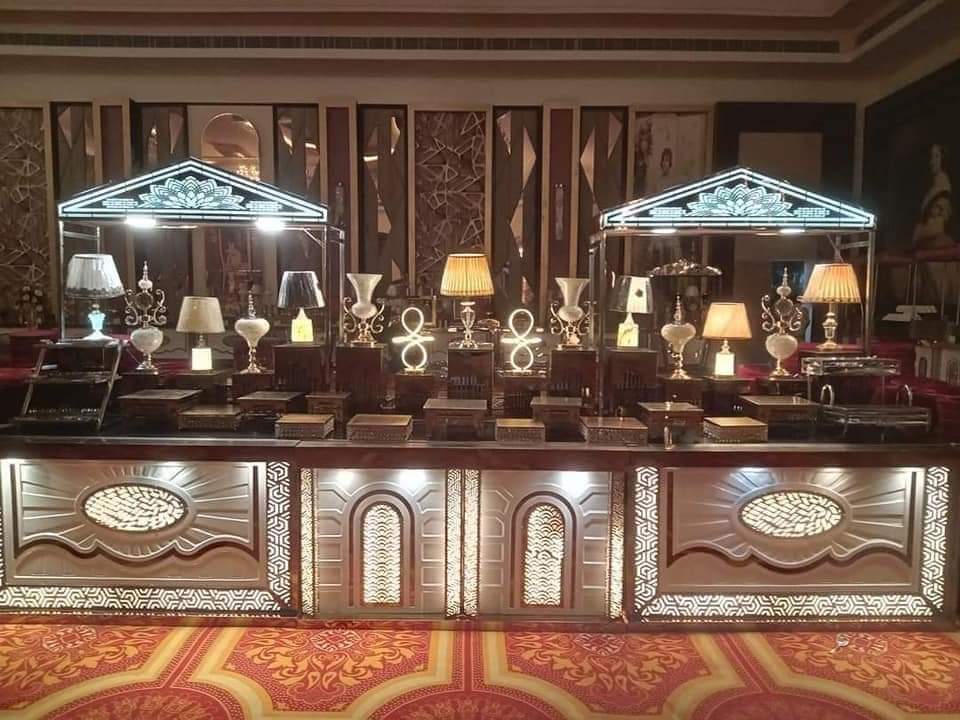 Wooden Steel Catering Counter