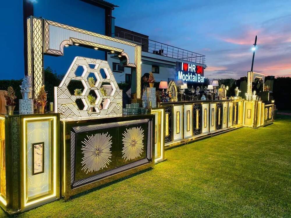 Wooden Steel Catering Counter