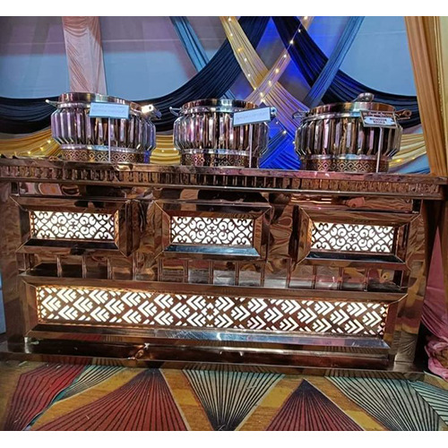 Wooden Steel Catering Counter