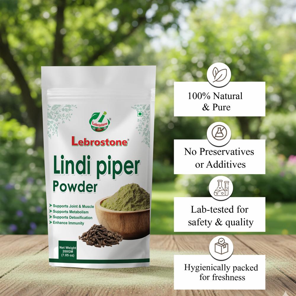 Lebrostone Lindi Pipal Powder  Boosts Appetite, Weight Management & Overall Wellness(200g)