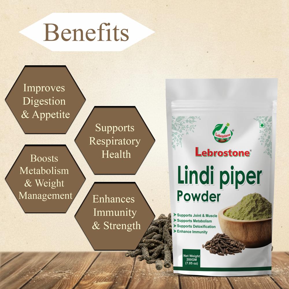 Lebrostone Lindi Pipal Powder  Boosts Appetite, Weight Management & Overall Wellness(200g)