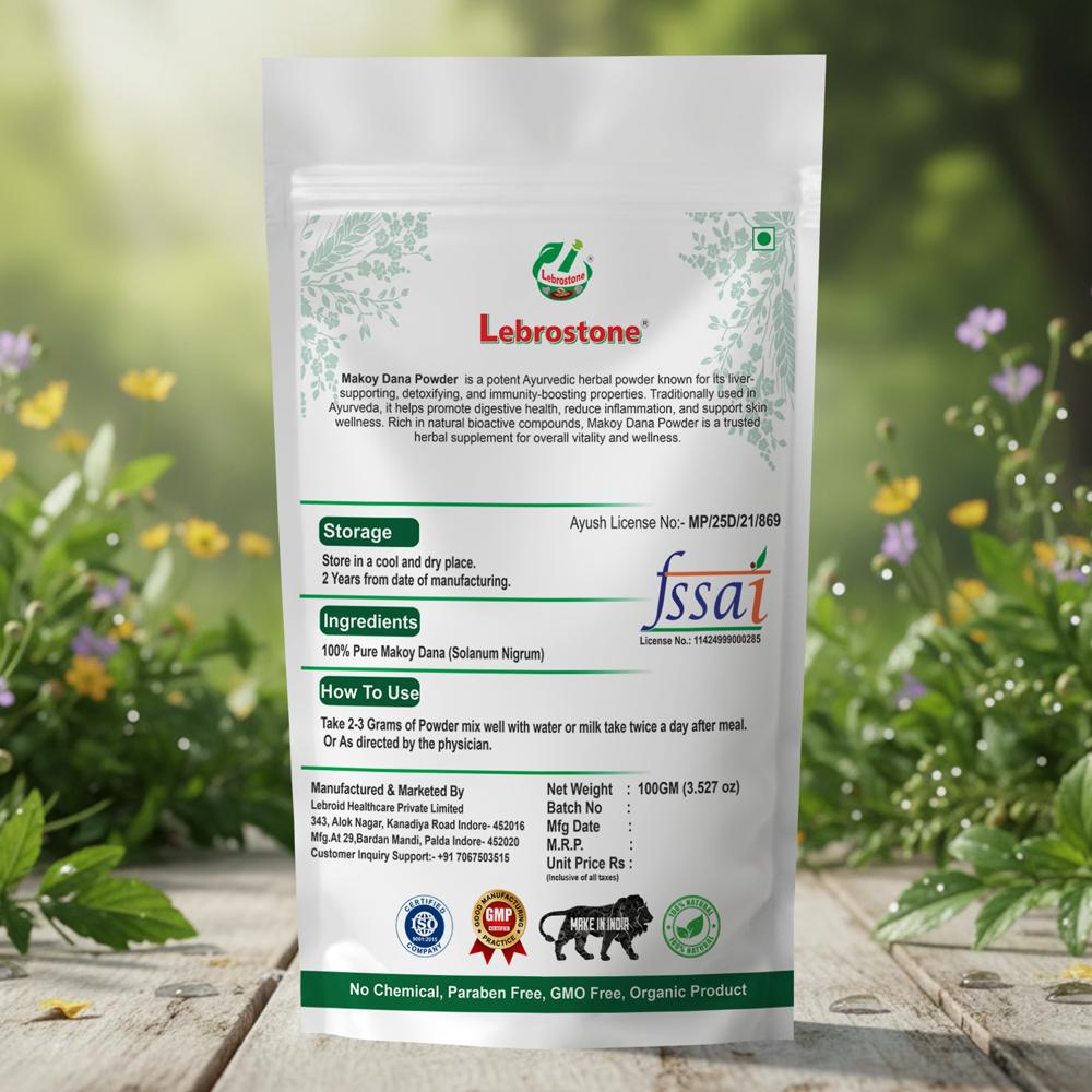 Lebrostone Makoy Dana Powder  Supports Liver Health, Digestion & Blood Purification(100g)