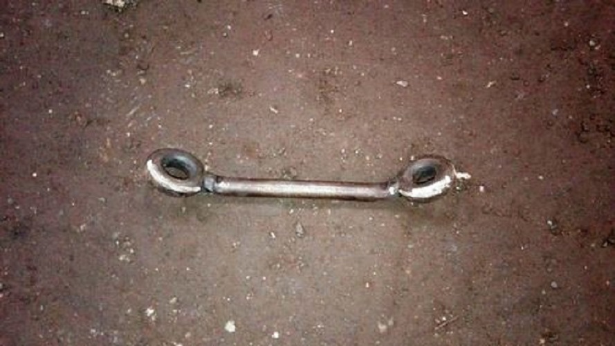 Double Round Eye - Structural Steel, 200mm Size, Silver Color | Includes Heat Treatment And Shot Blasted Finish