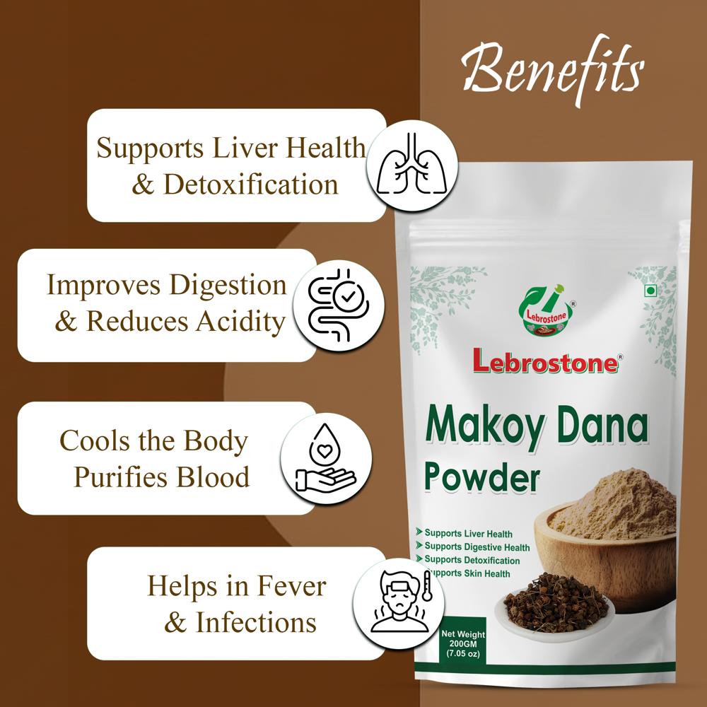 Lebrostone Makoy Dana Powder  Supports Liver Health, Digestion & Blood Purification(200g)
