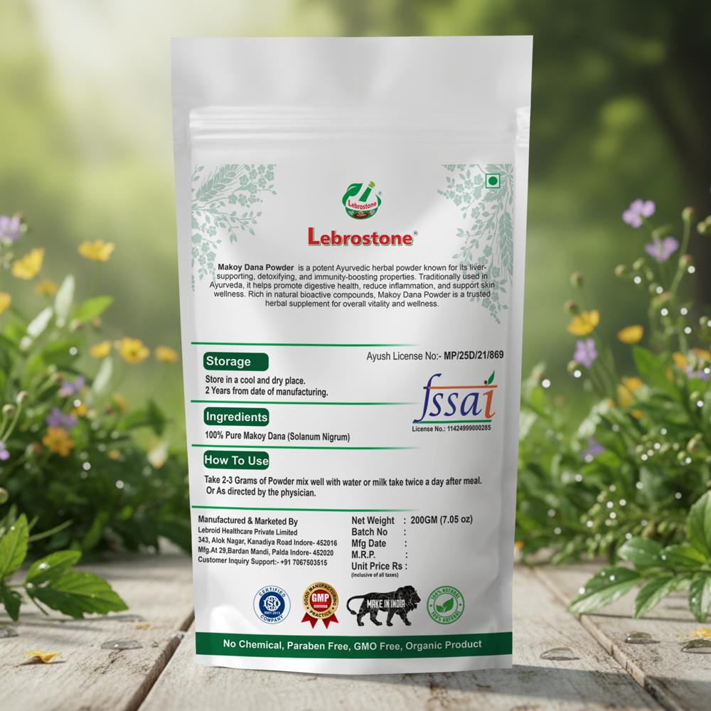 Lebrostone Makoy Dana Powder  Supports Liver Health, Digestion & Blood Purification(200g)