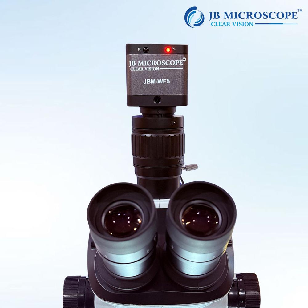 Wifi Industrial Microscope Camera Jbm-wf5 - Abs Plastic, 135x35mm, Black | 2mp Cmos, 1080p Hd, Wifi, 8-100x Zoom, Rechargeable Battery