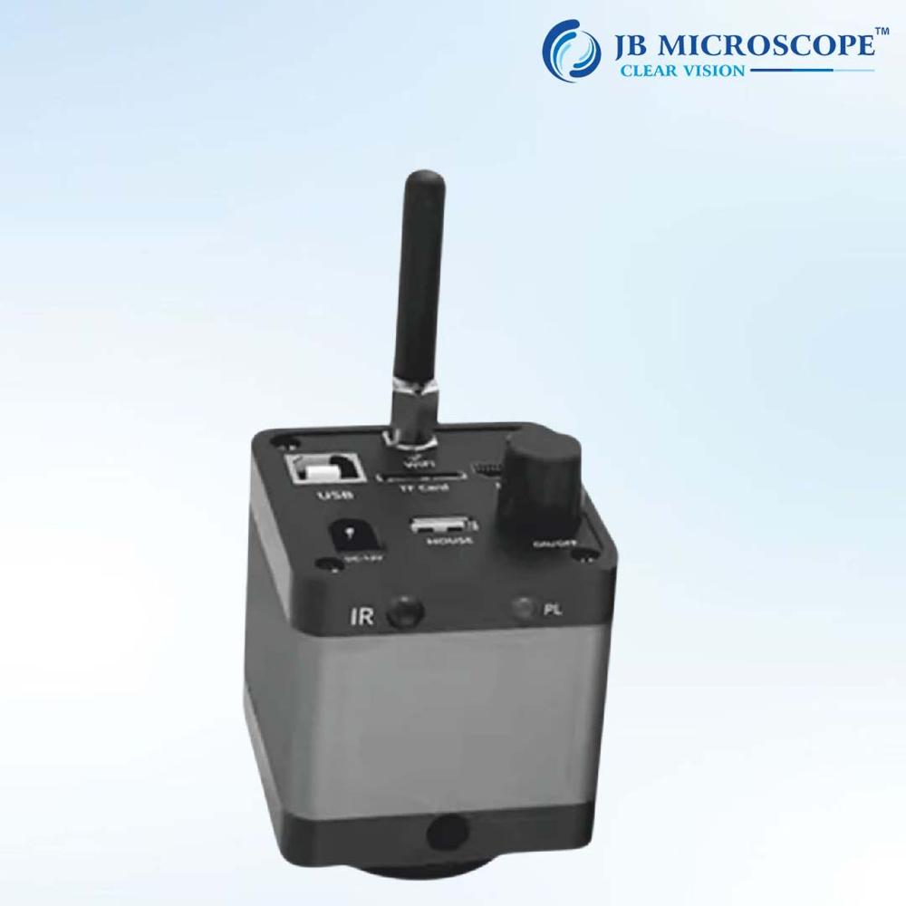 Wifi Industrial Microscope Camera Jbm-wf5 - Abs Plastic, 135x35mm, Black | 2mp Cmos, 1080p Hd, Wifi, 8-100x Zoom, Rechargeable Battery