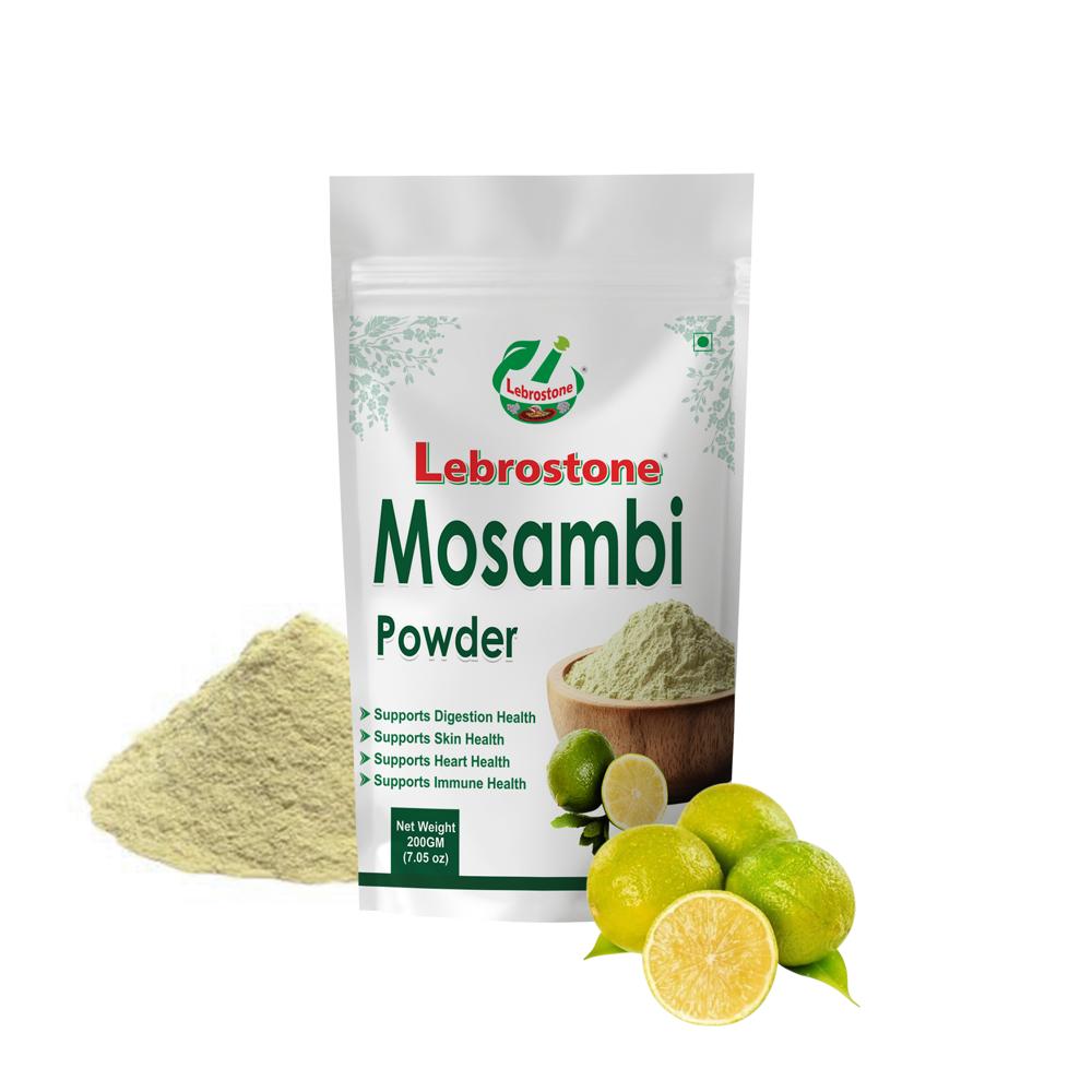 Lebrostone Mosambi Peel Powder | Vitamin C Rich | Immunity & Digestion Support | Detox & Skin Health| 200g - Age Group: For Adults