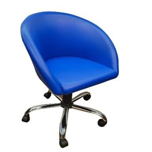 Office Revolving Lounge Chair - Color: Black (Seat And Back)