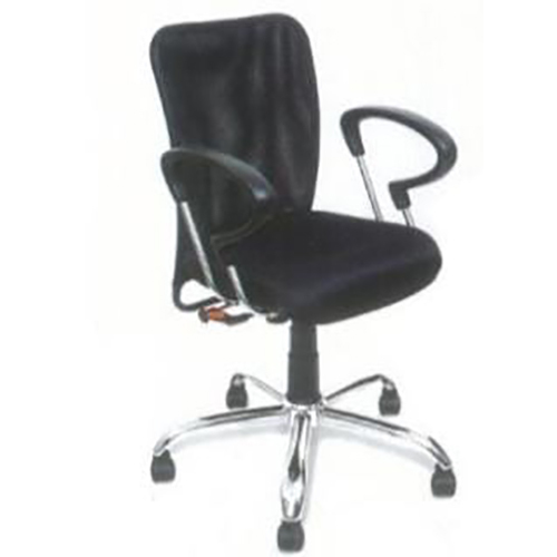 Low Back Sigma Mesh Crome Base Office Desk Chair - Color: Black