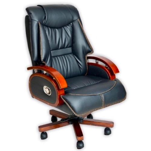 Comfortable High-Back Recliner Office Chair - Color: Black