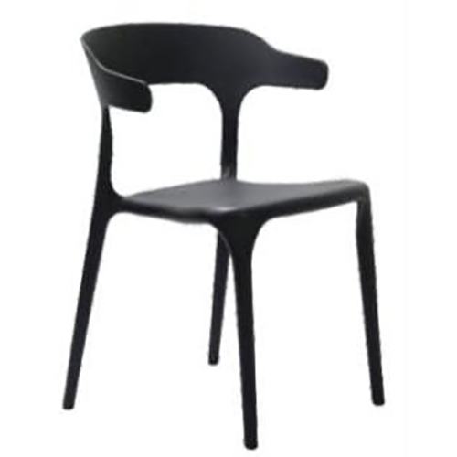 Cafe Chair Nylon Body Chair - Color: Black