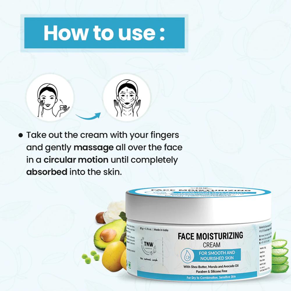 TNW  Face Moisturizing Cream for Dry to Combination, Sensitive