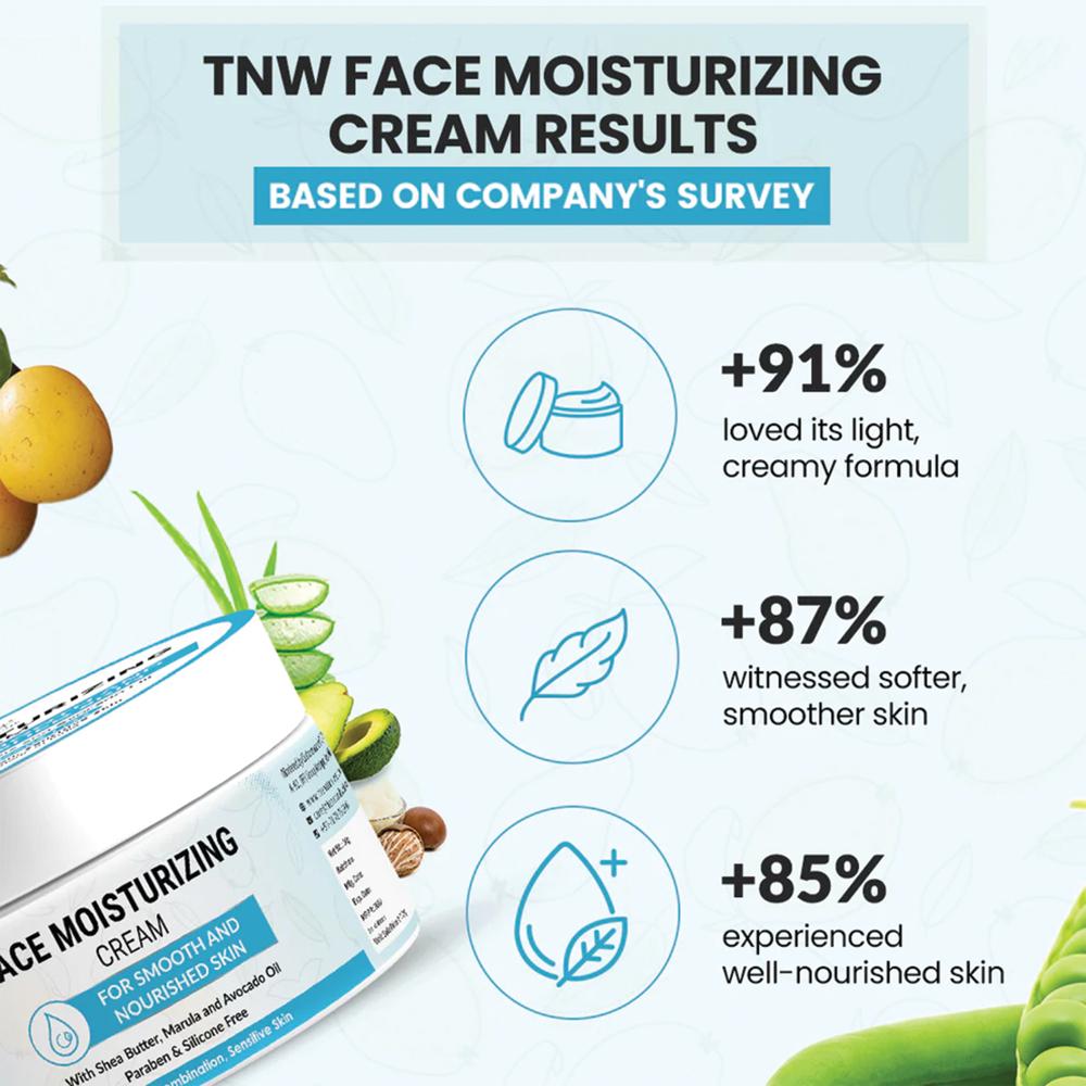 TNW  Face Moisturizing Cream for Dry to Combination, Sensitive